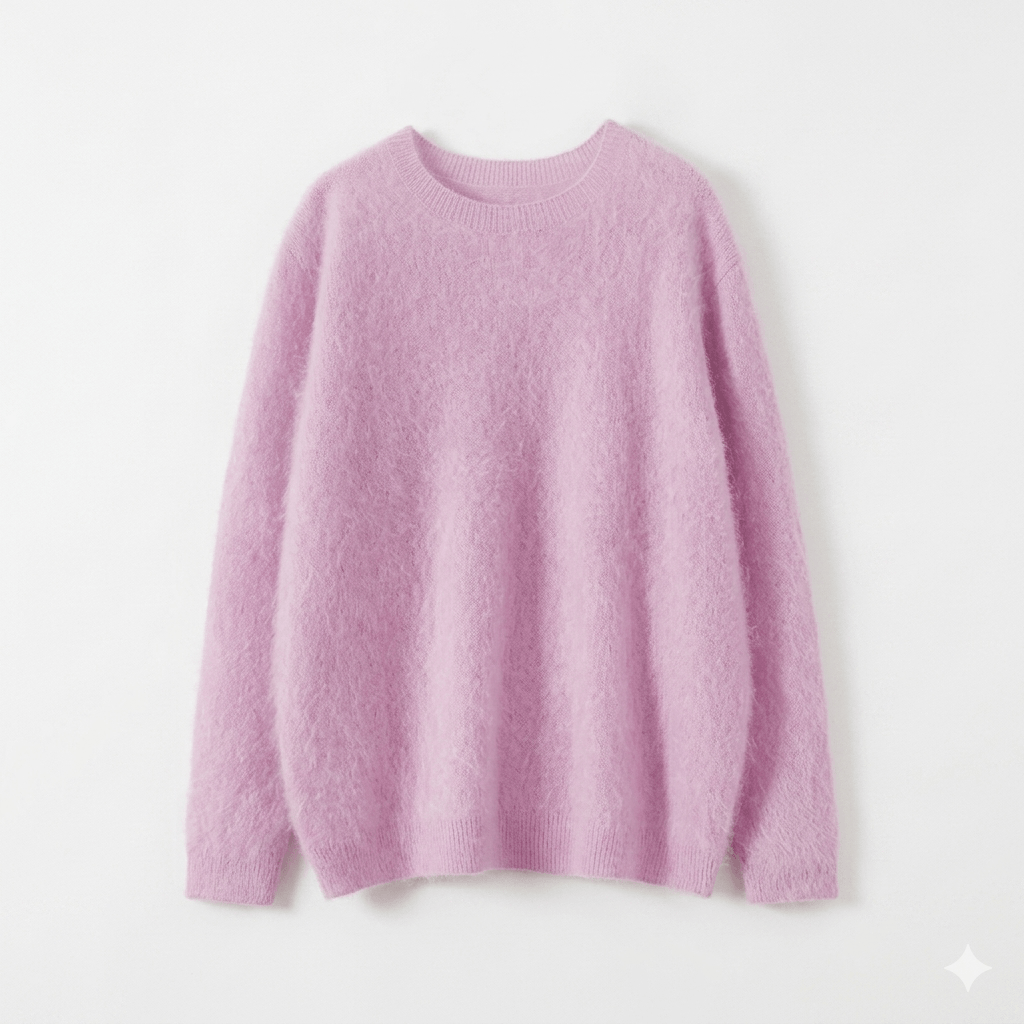 2026 Autumn New: 96.5% Sheep Wool 3.5% Cashmere Knitted Sweater, Luxury Soft Round Neck Slim Fit Pullover, Thickened Warm Base Layer Knitwear for Women