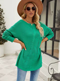 Women's Sweaters Plain Color New Design Long Sleeve Pullover Sweater Women Loose Oversized Knitted Sweaters for Women