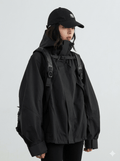 Women's Hooded Short Jacket 2026 - Loose Casual Windproof Windbreaker Coat - Lightweight Outdoor Sports Overcoat - Autumn Winter Ladies Outerwear