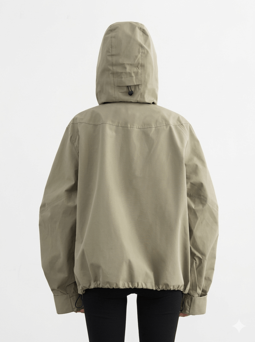 Women's Hooded Short Jacket 2026 - Loose Casual Windproof Windbreaker Coat - Lightweight Outdoor Sports Overcoat - Autumn Winter Ladies Outerwear