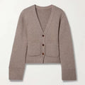 Luxury Designer V Neck Button Cashmere Knitwear 100% Cashmere Cardigan Sweater Women