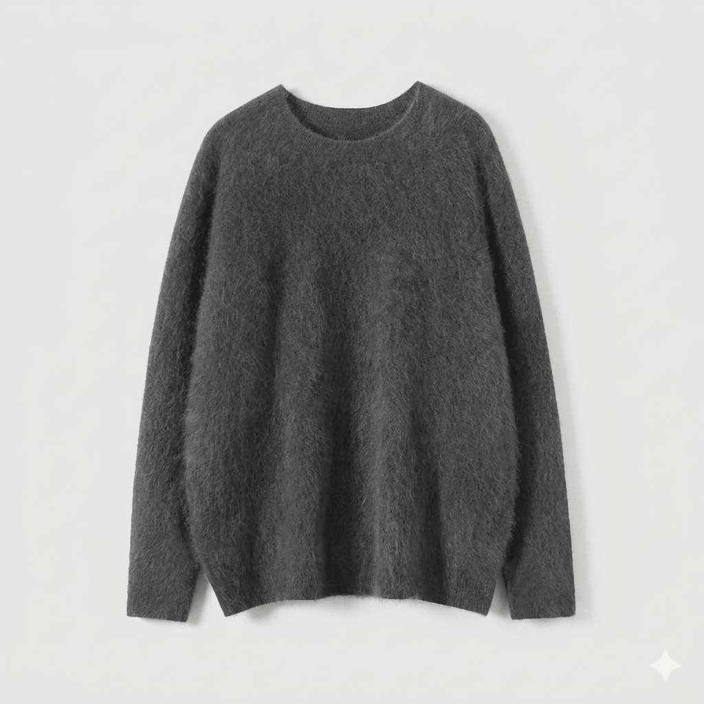 2026 Autumn New: 96.5% Sheep Wool 3.5% Cashmere Knitted Sweater, Luxury Soft Round Neck Slim Fit Pullover, Thickened Warm Base Layer Knitwear for Women