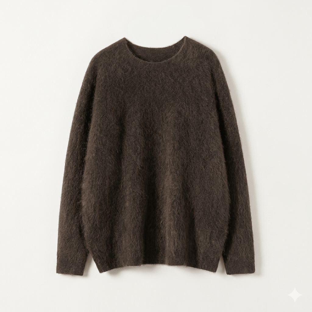 2026 Autumn New: 96.5% Sheep Wool 3.5% Cashmere Knitted Sweater, Luxury Soft Round Neck Slim Fit Pullover, Thickened Warm Base Layer Knitwear for Women