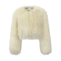 2026 Winter Women's Genuine Sheepskin Fur Overcoat Thick Breathable Short Fashion