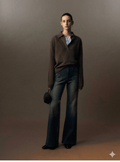 Chic Intellectual Style 100% Cashmere Polo Pullover Premium Soft Knitwear with Scissors Collar Design Timeless Winter Staple Sweater