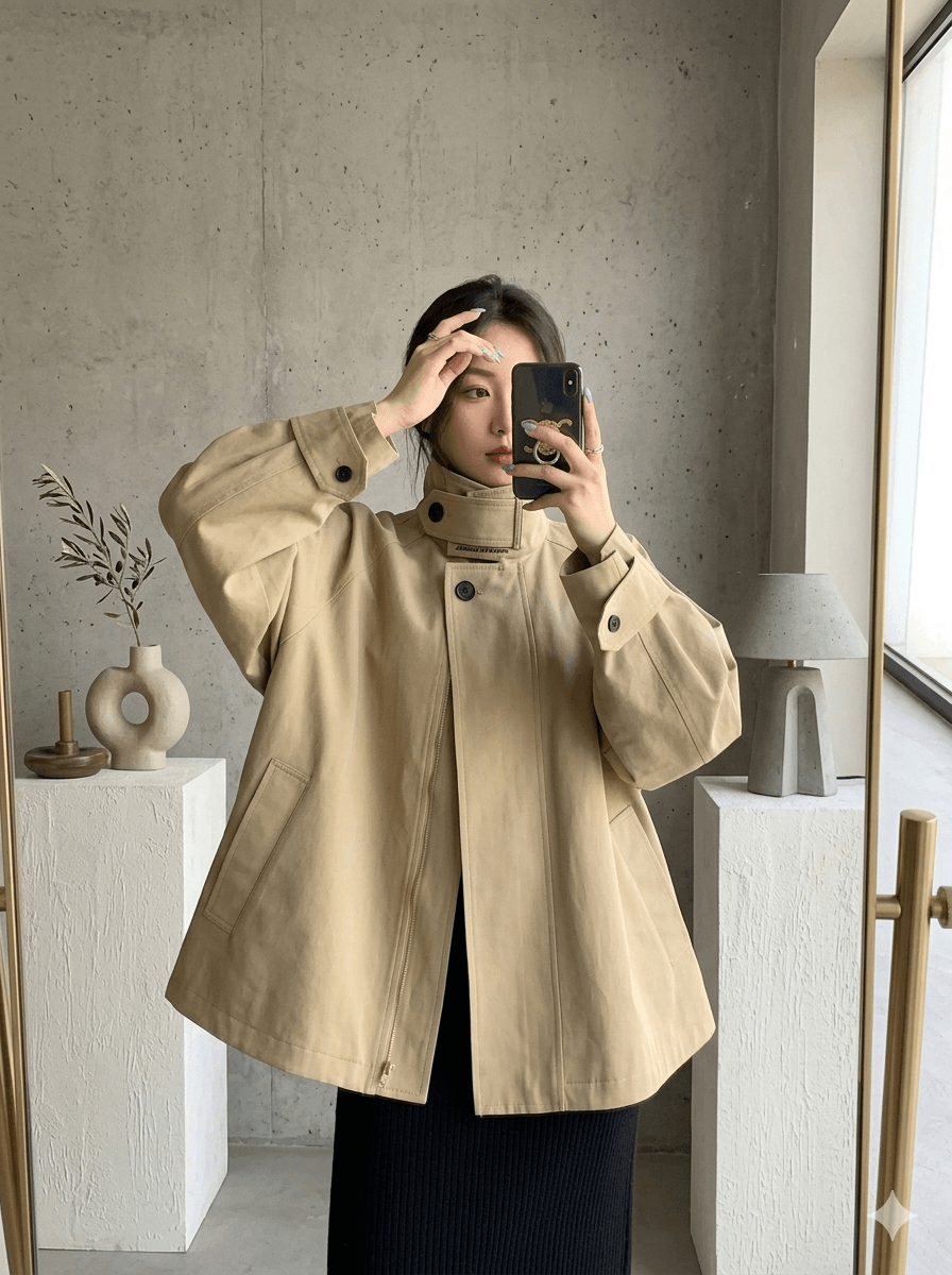Women's Hooded Short Jacket 2026  Loose Casual Windproof Windbreaker Coat  Lightweight Outdoor Sports Overcoat  Autumn Winter Ladies Outerwear