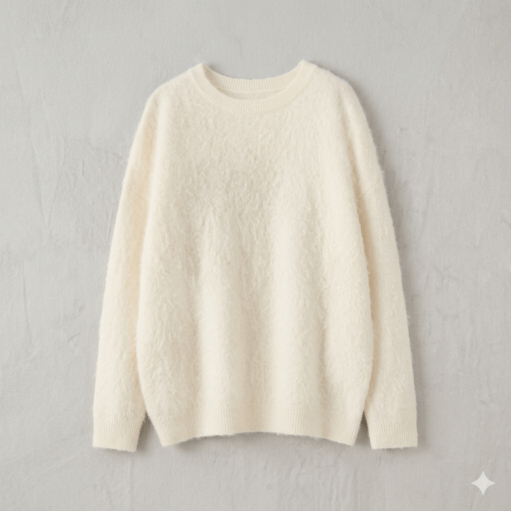 2026 Autumn New: 96.5% Sheep Wool 3.5% Cashmere Knitted Sweater, Luxury Soft Round Neck Slim Fit Pullover, Thickened Warm Base Layer Knitwear for Women